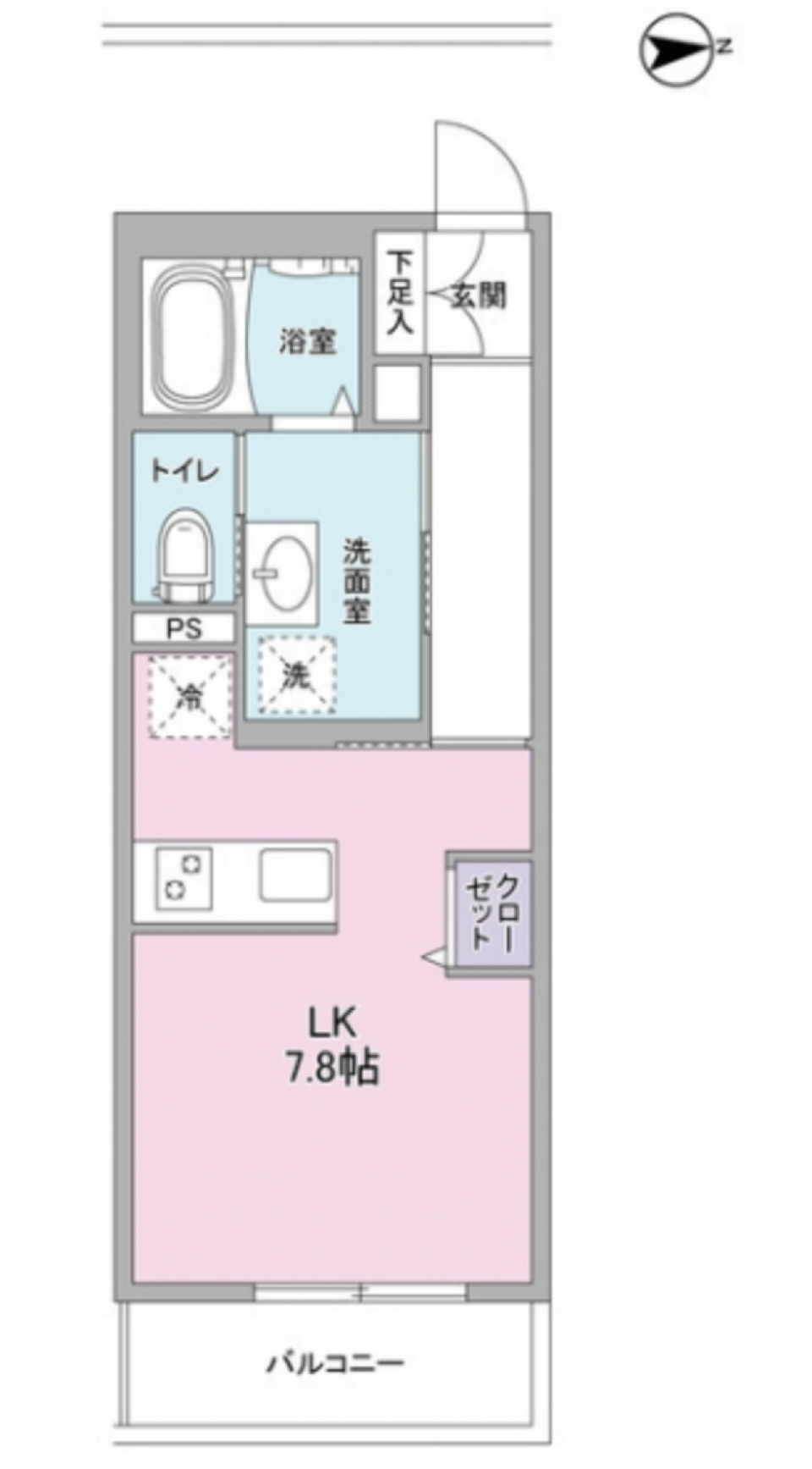 ディティールにこだわったお部屋選びの間取り図