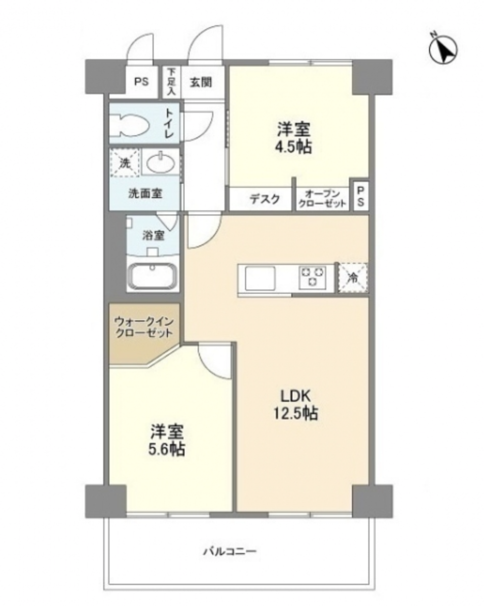 こだわりの無垢材リノベーションの間取り図