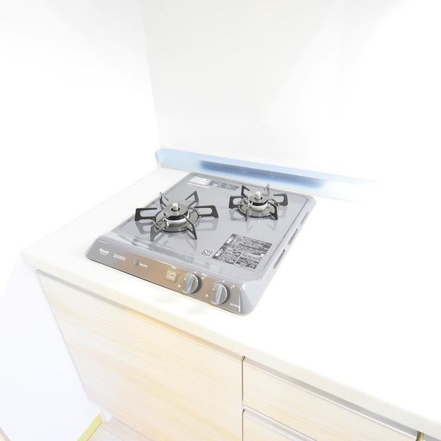 キッチンは2口コンロ