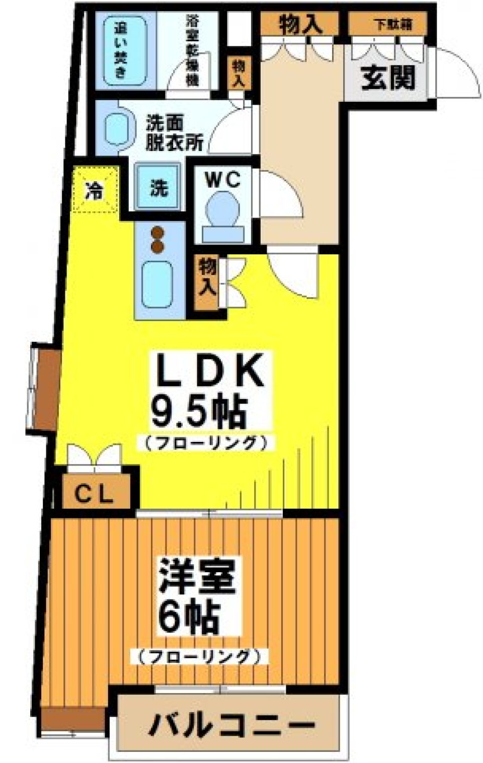 カーサグラシア　２０４号室の間取り図