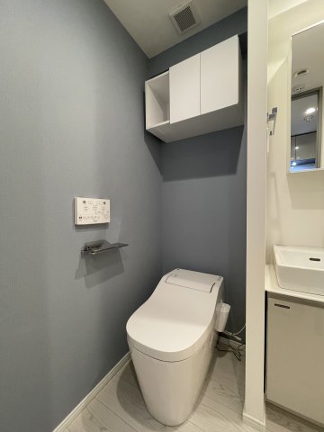 洗面台の隣にトイレ