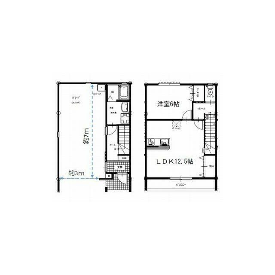 ひとり暮らしにゆったり1LDK。
カップルでも住めそう。