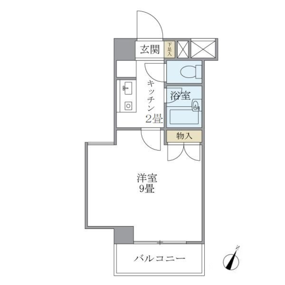 ポプラハウス　204号室の間取り図