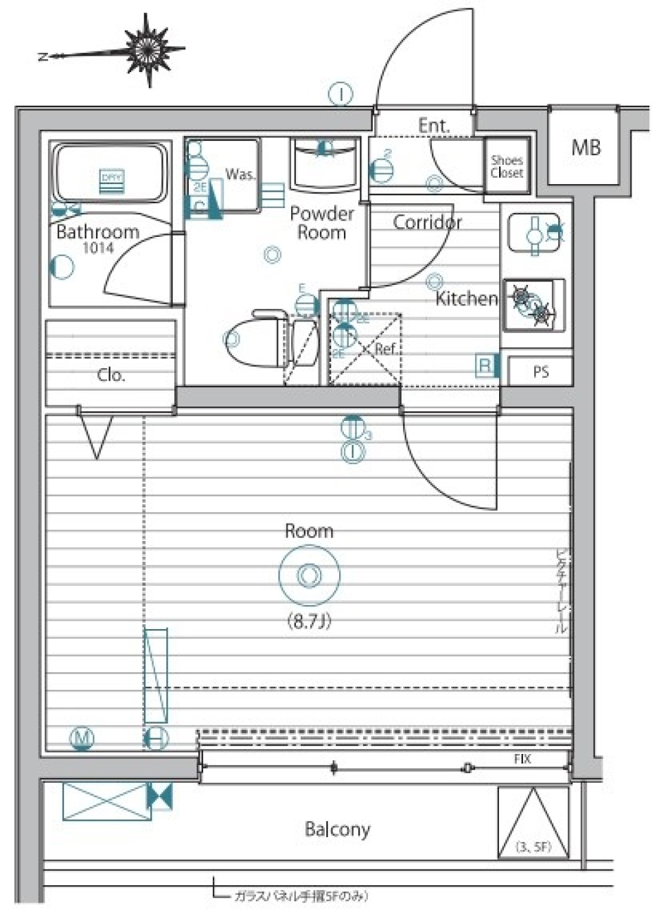爽やかにのびやかにの間取り図