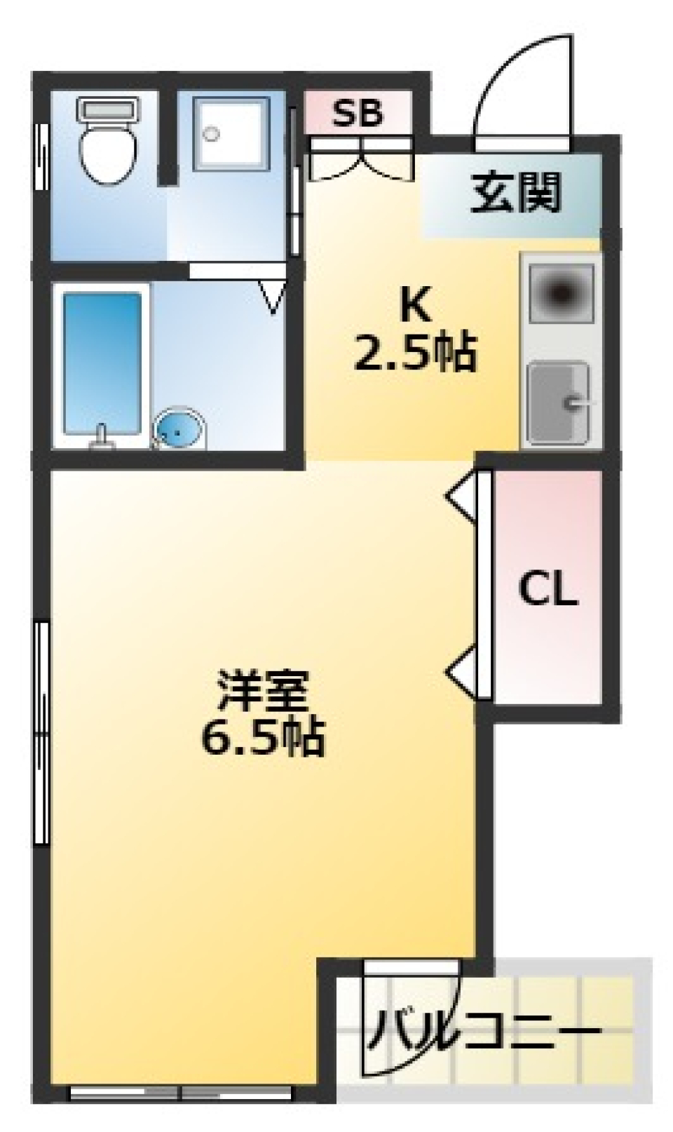 エレガンス六番館　101号室の間取り図