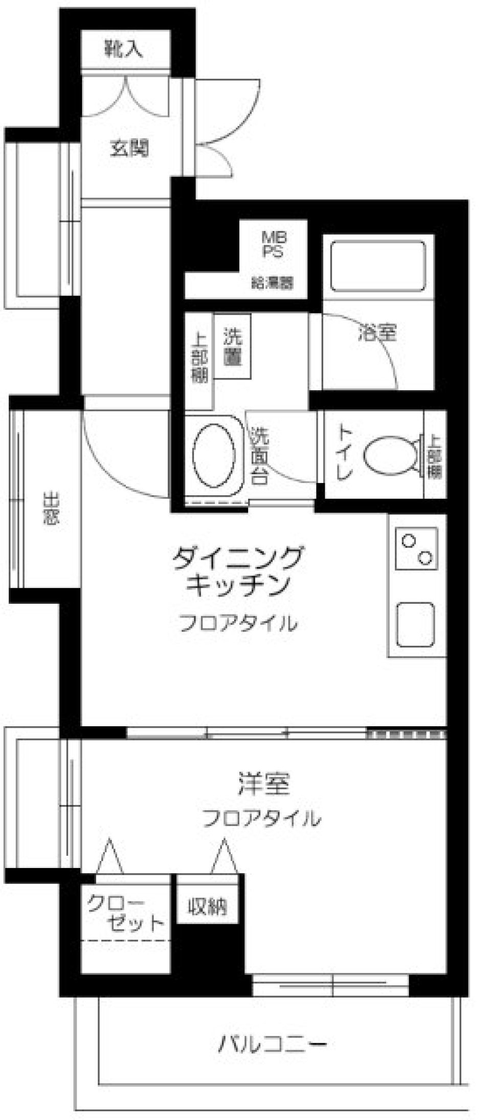 ダイアパレス新宿１丁目　808号室の間取り図