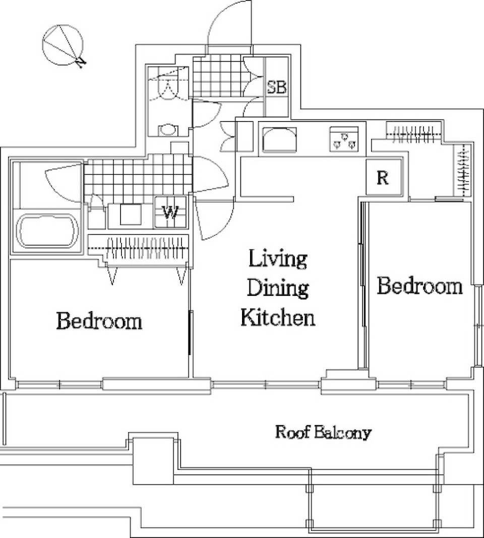 ザ・レジデンス・オブ・トーキョーＨ１９　702号室の間取り図