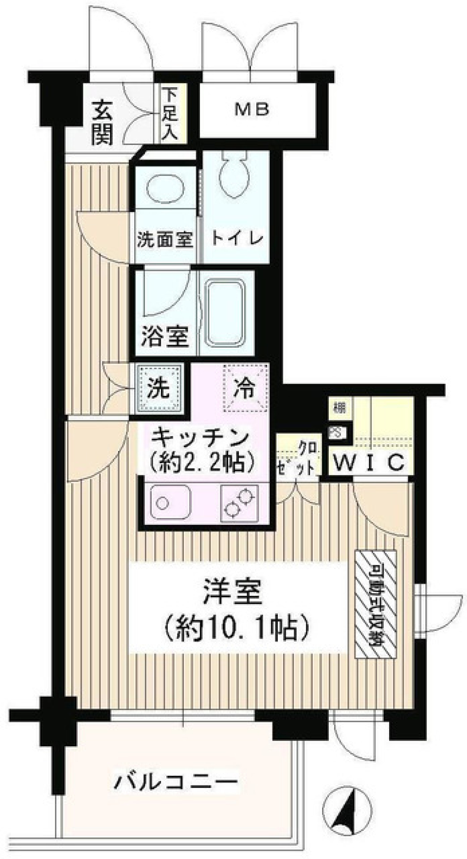 アゼリアテラス新宿　513号室の間取り図