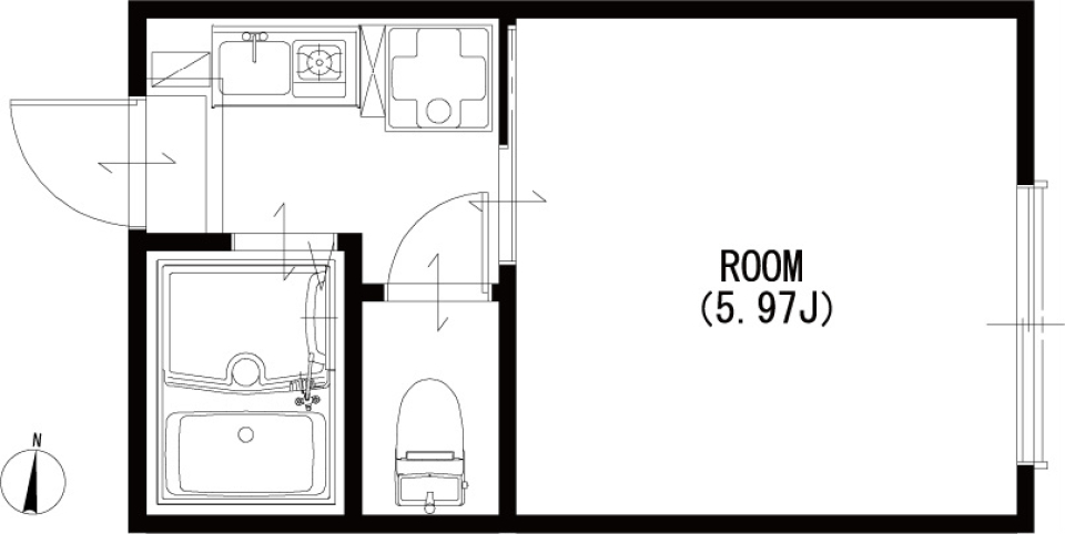 ブンカ北千住　103号室の間取り図
