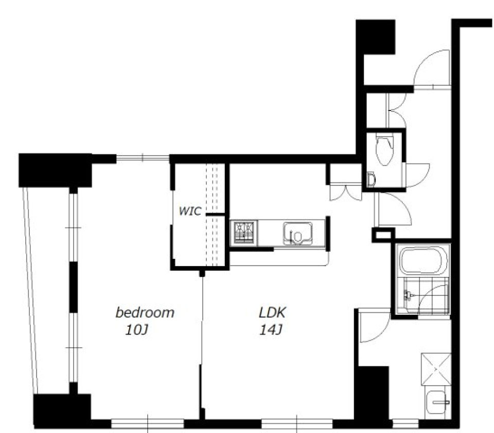 シティホームズ恵比寿　501号室の間取り図