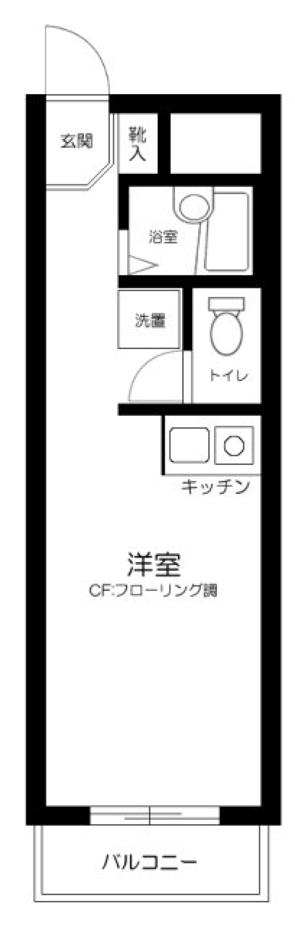 カーサアルハムブラ　２０２号室の間取り図