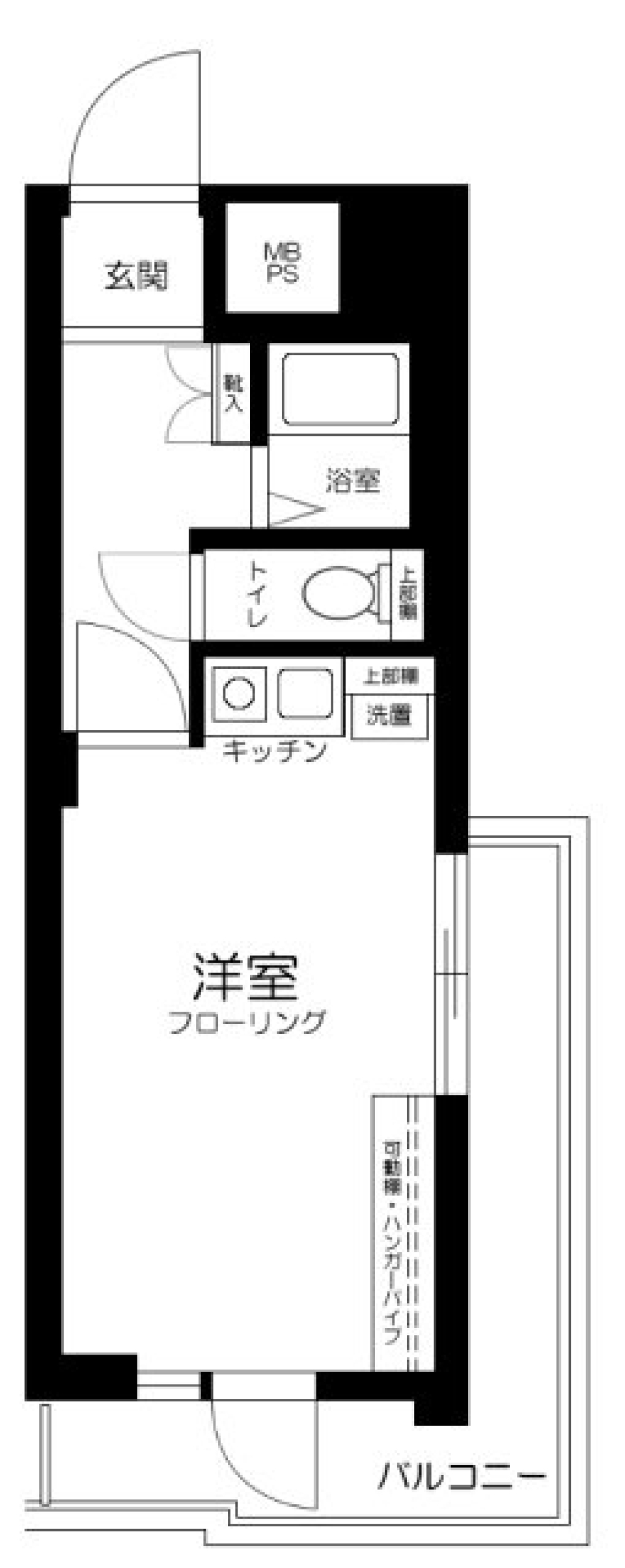 ヴェラハイツ鶴見　517号室の間取り図
