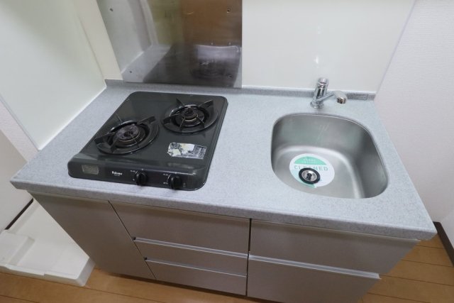 システムキッチン（2口ガスコンロ）