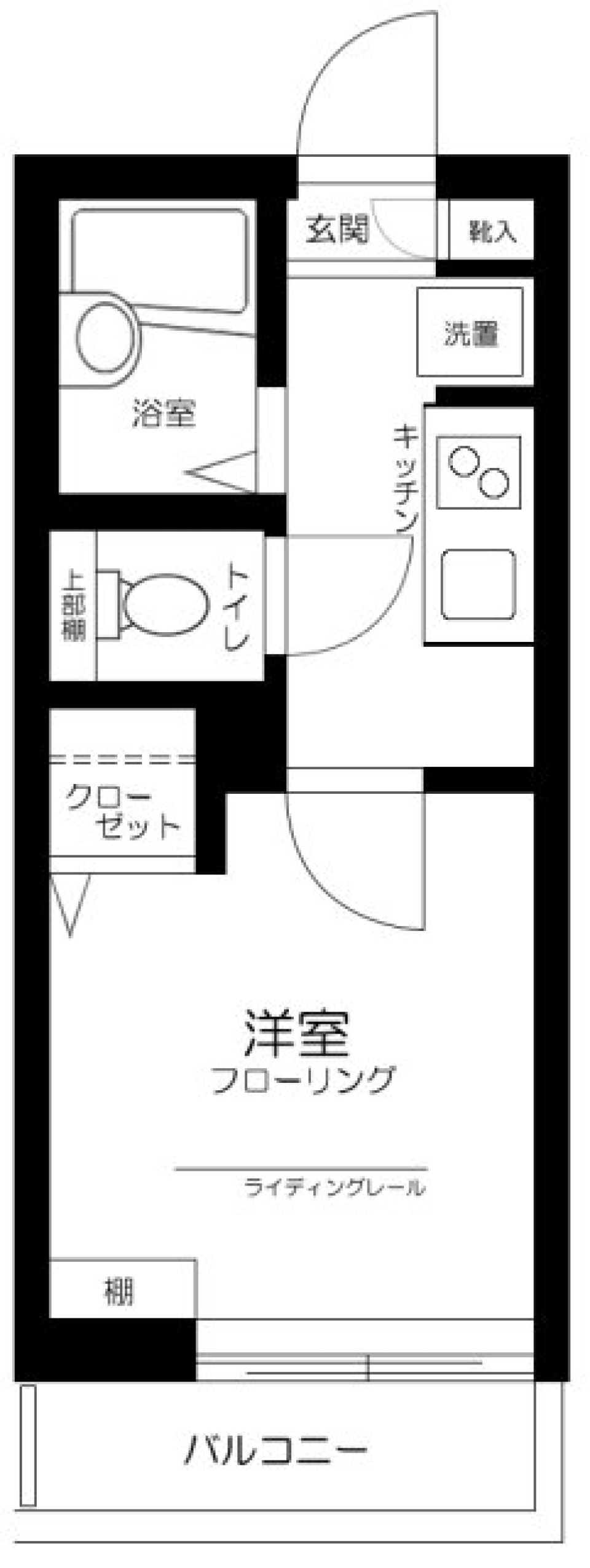 ユーハコート溝口Ａ棟　301号室の間取り図
