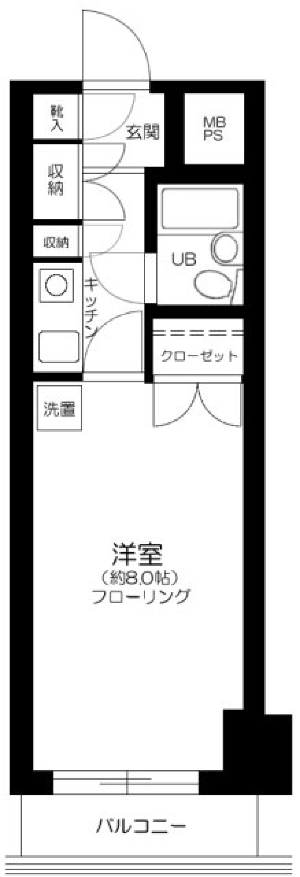 エンゼルイン大森　２０４号室の間取り図