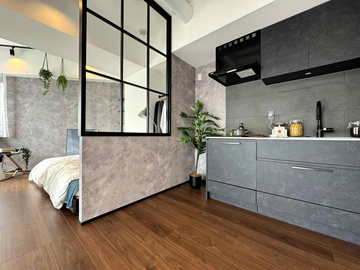 キッチンはW1500のシステムキッチン