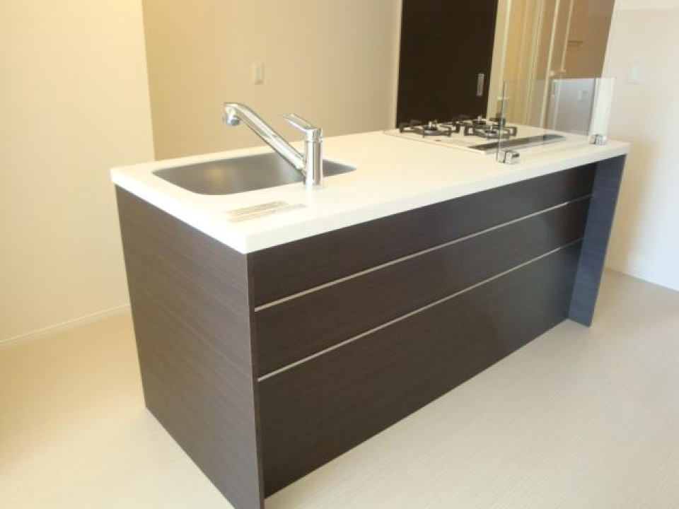 高級感のあるアイランドキッチン