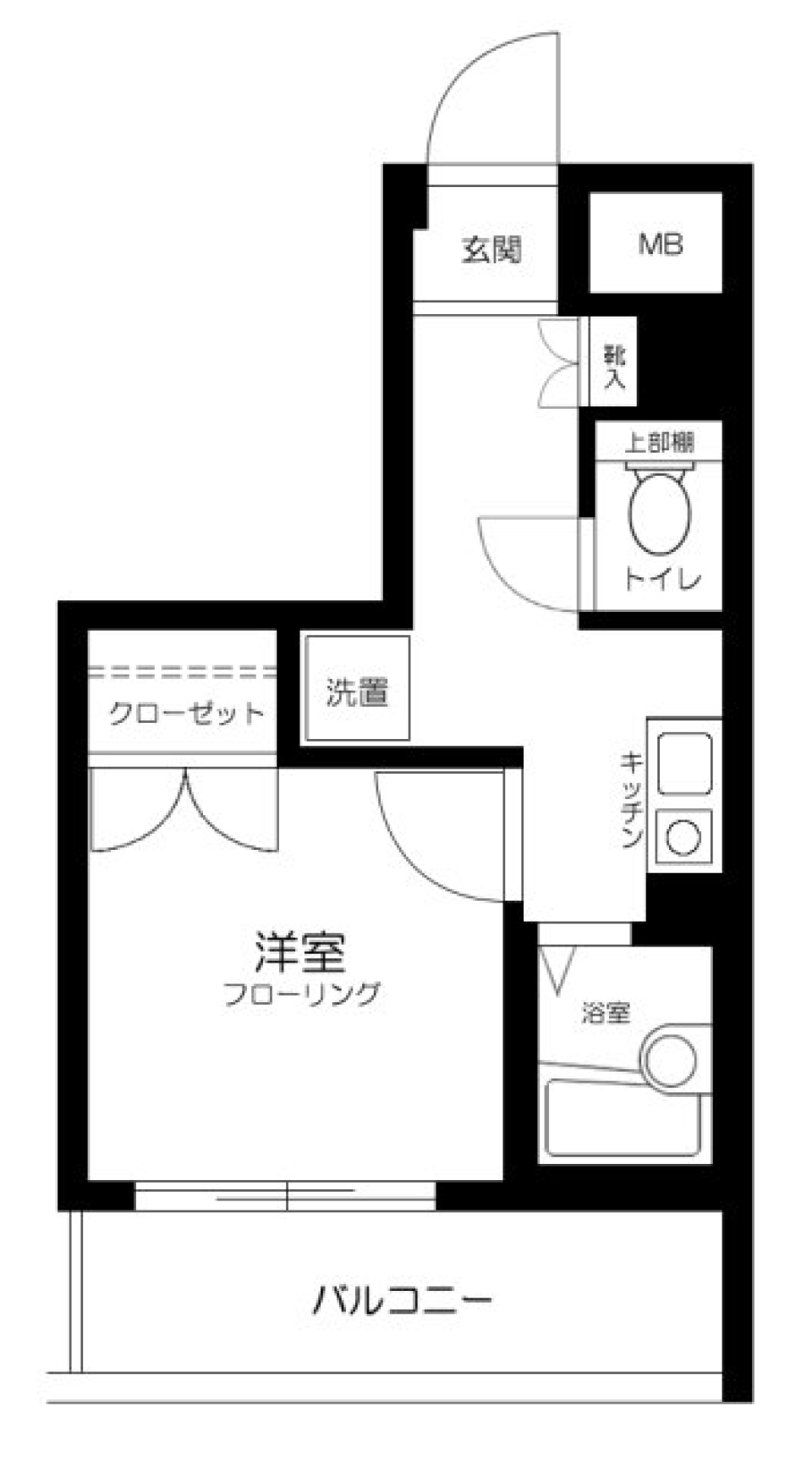 ヴェルト目黒西　403号室の間取り図