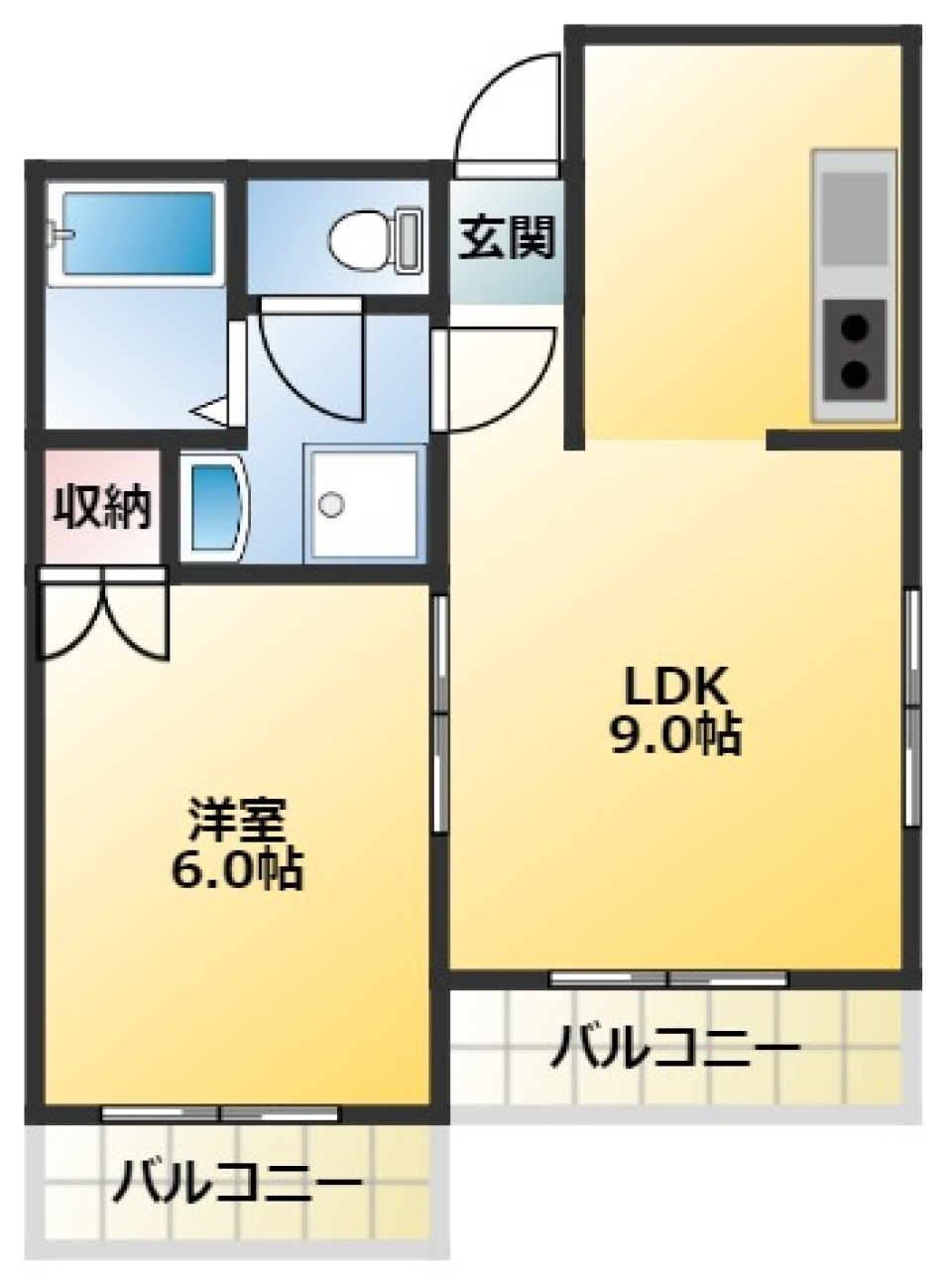 PREZIO（プレジオ）　101号室の間取り図