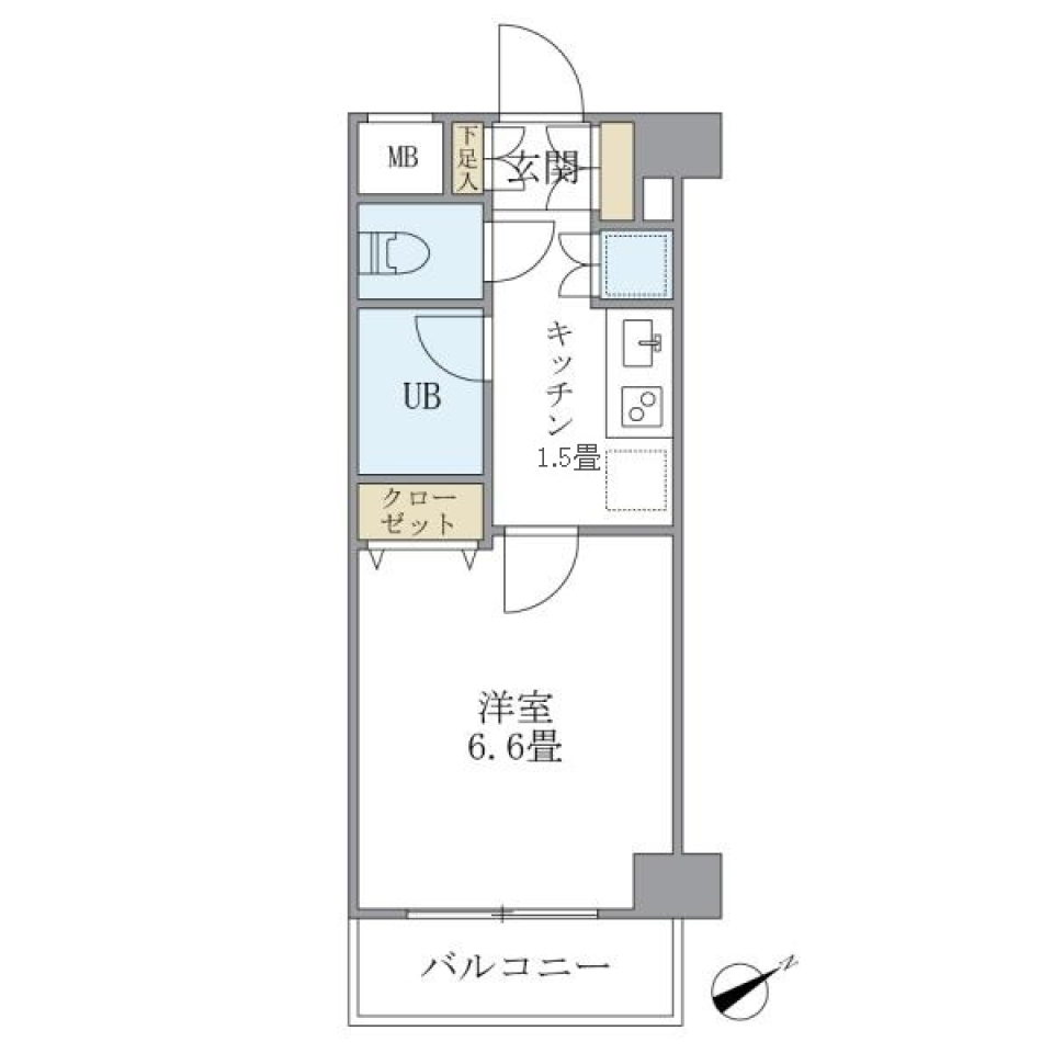 ＫＤＸレジデンス西新宿　102号室の間取り図