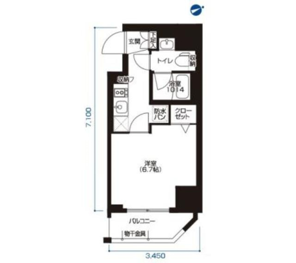 アーバネックス大森　201号室の間取り図