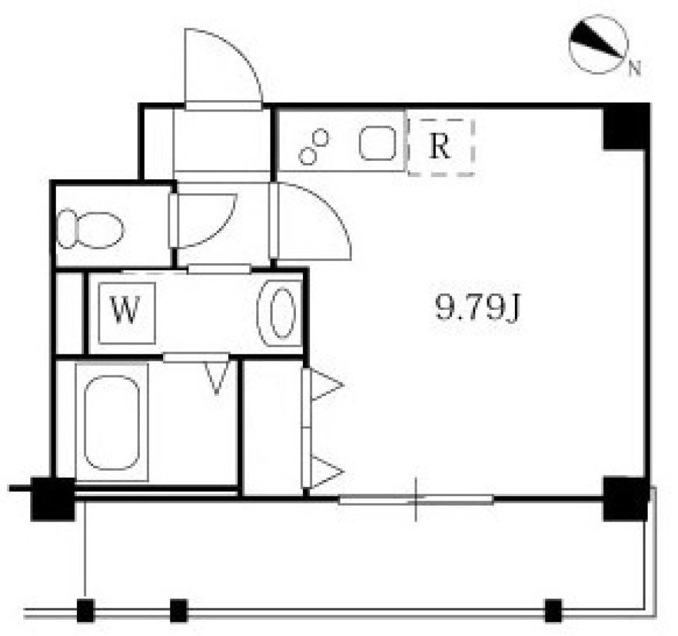 ケーディーエックスレジデンス上野毛　407号室の間取り図