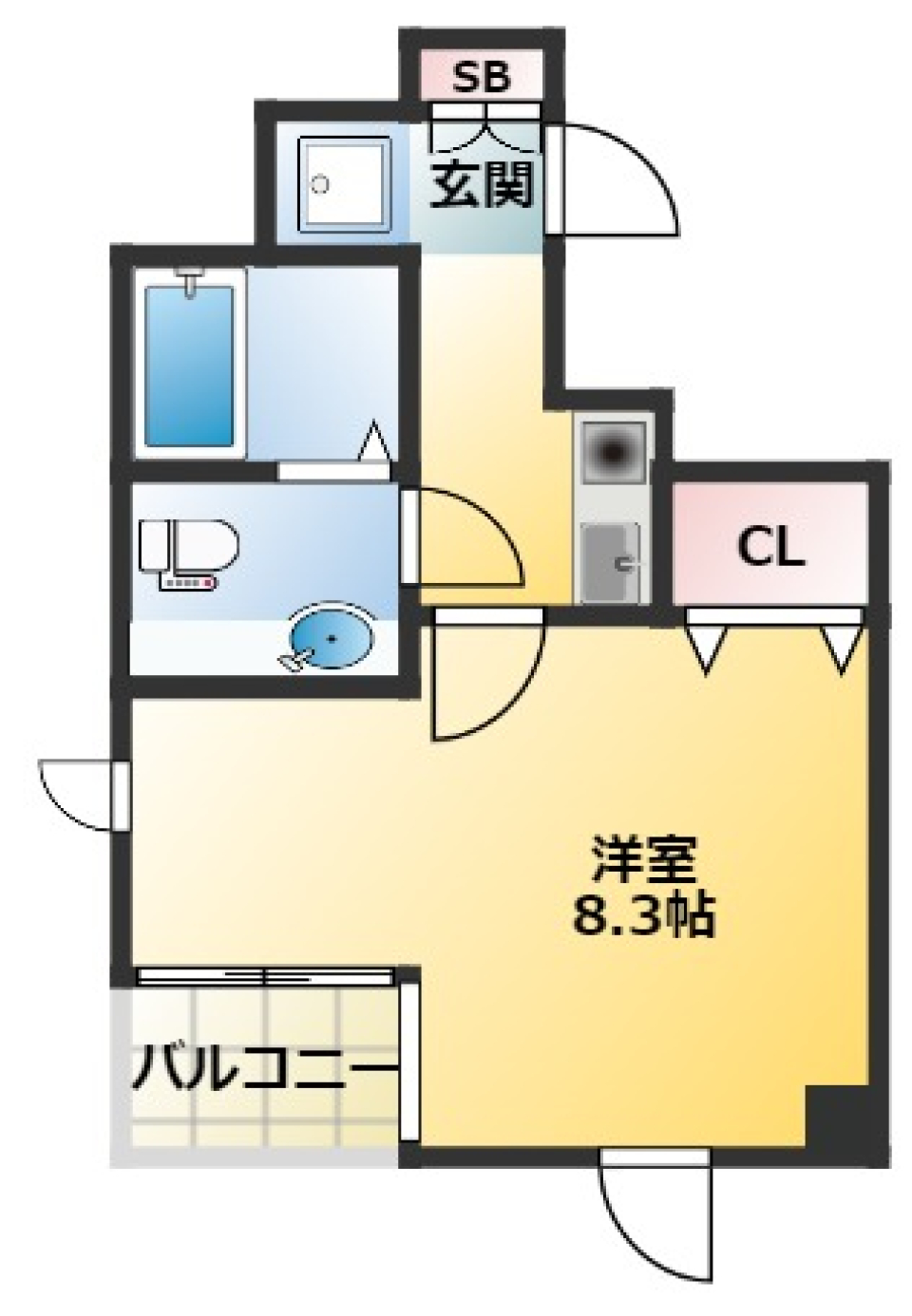 NOZY machiya(ノジーマチヤ）　703号室［ペット可］の間取り図