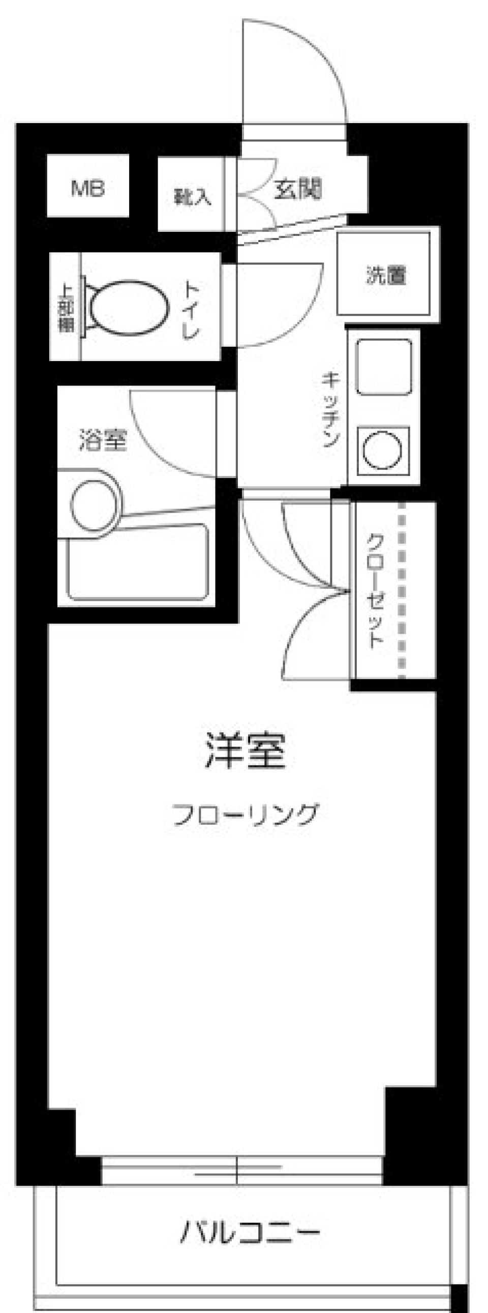 ジェイパーク駒沢　101号室の間取り図
