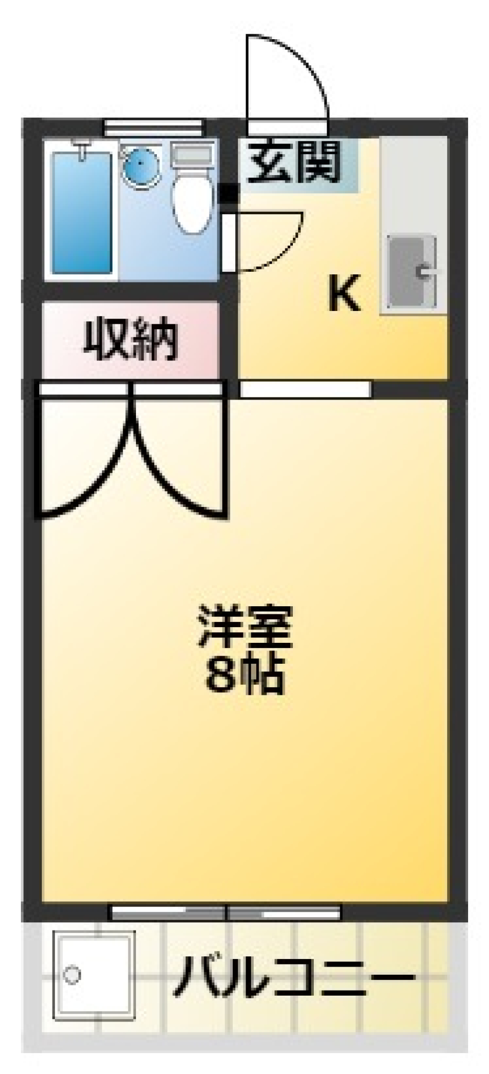 レ・ステュディオ　103号室の間取り図