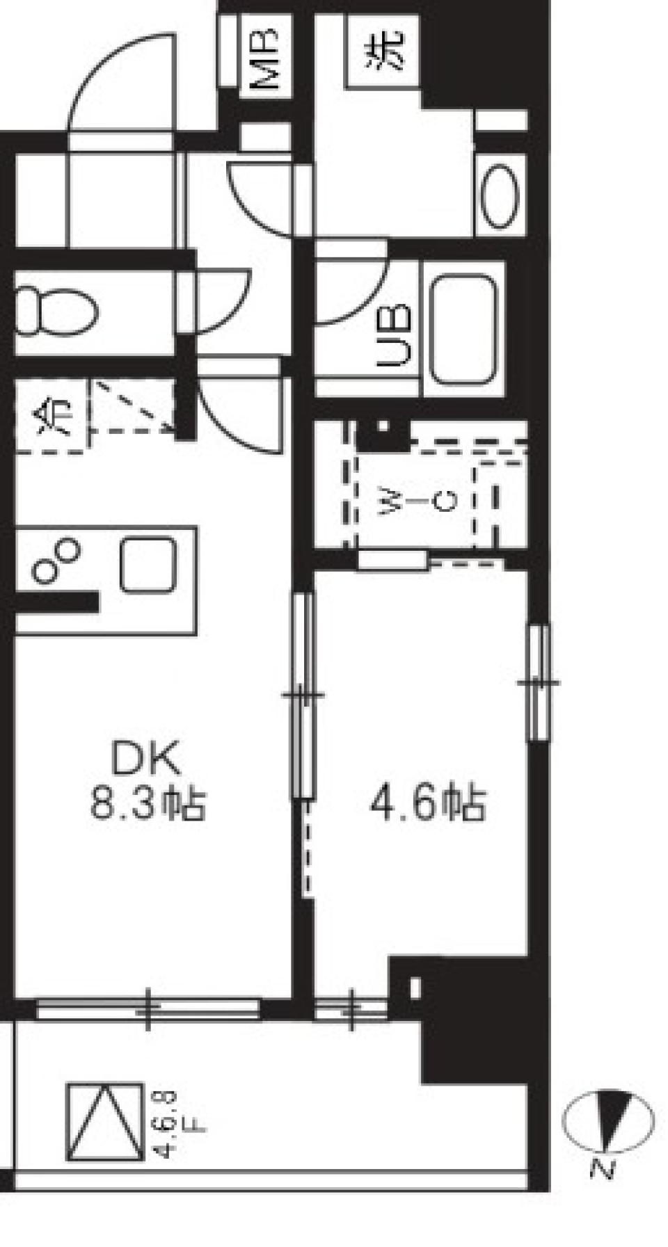 アジールコート板橋本町　0505号室［ペット可］の間取り図