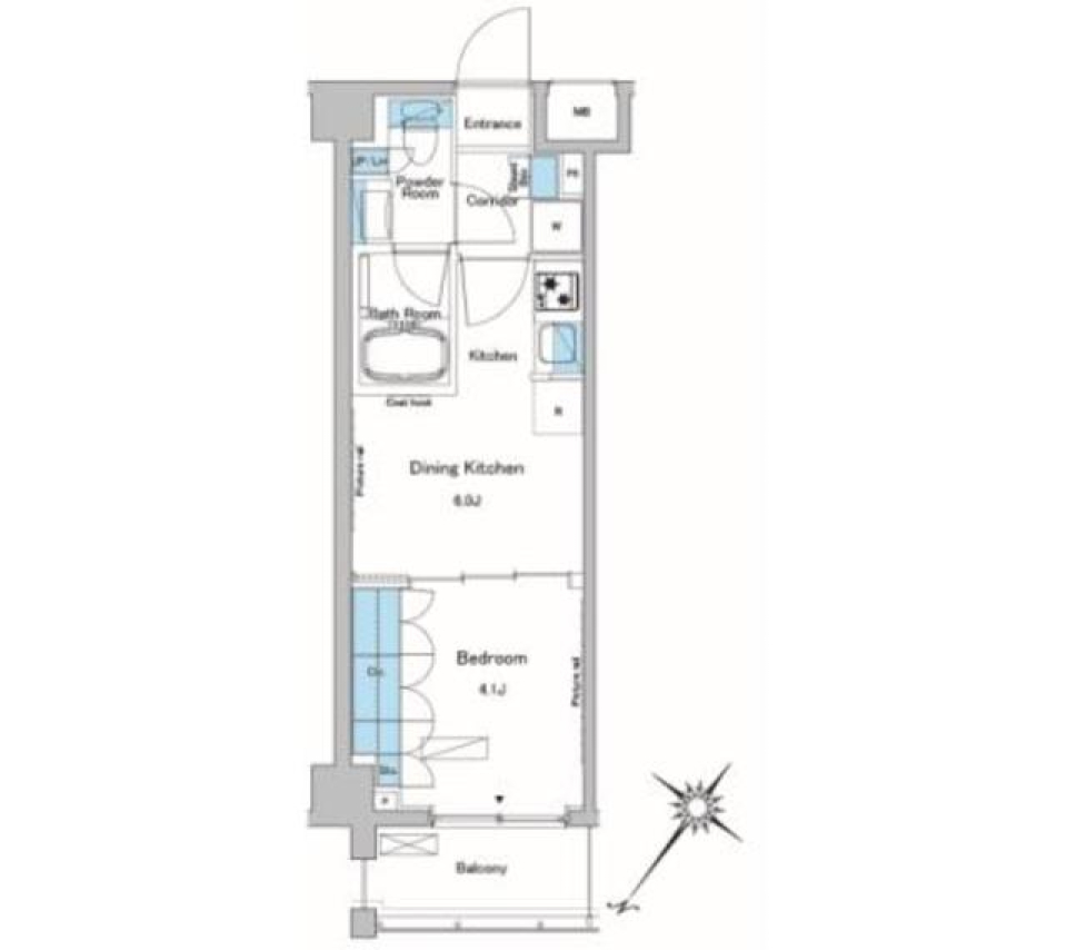 ルフォンプログレ中野富士見町　305号室の間取り図