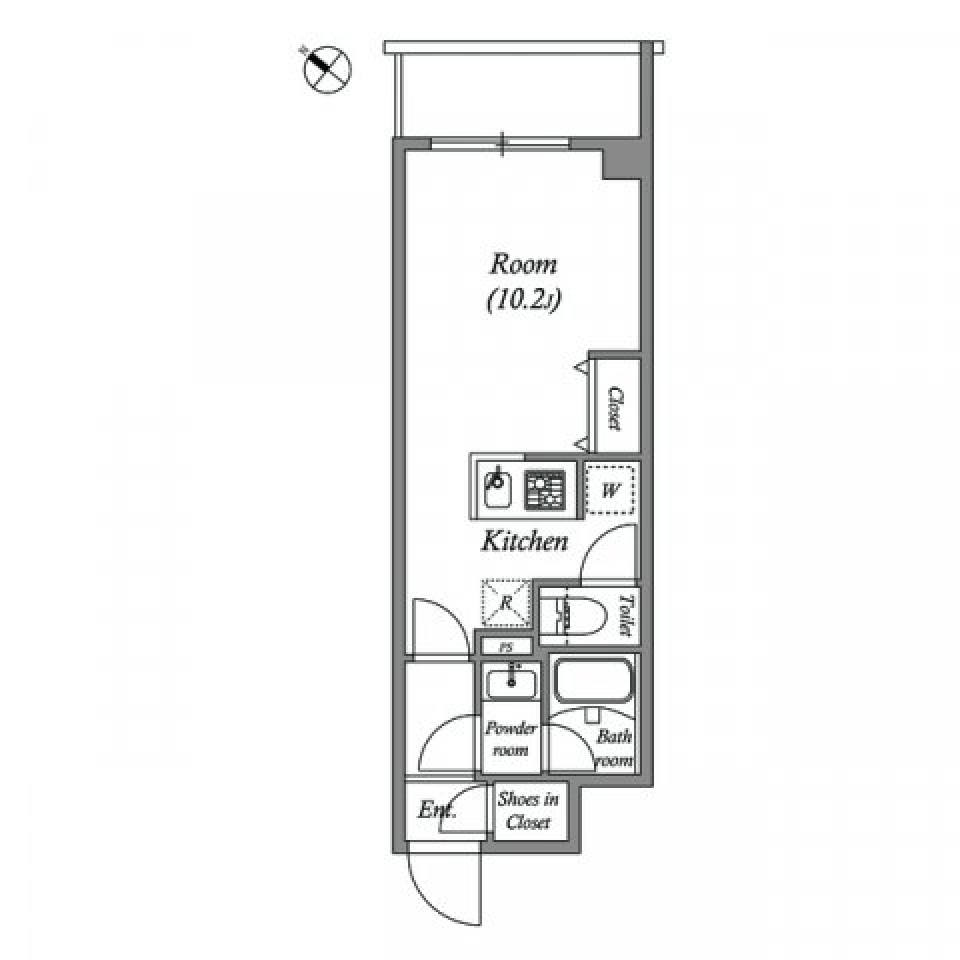 ルネサンスコート新宿余丁町　408号室の間取り図