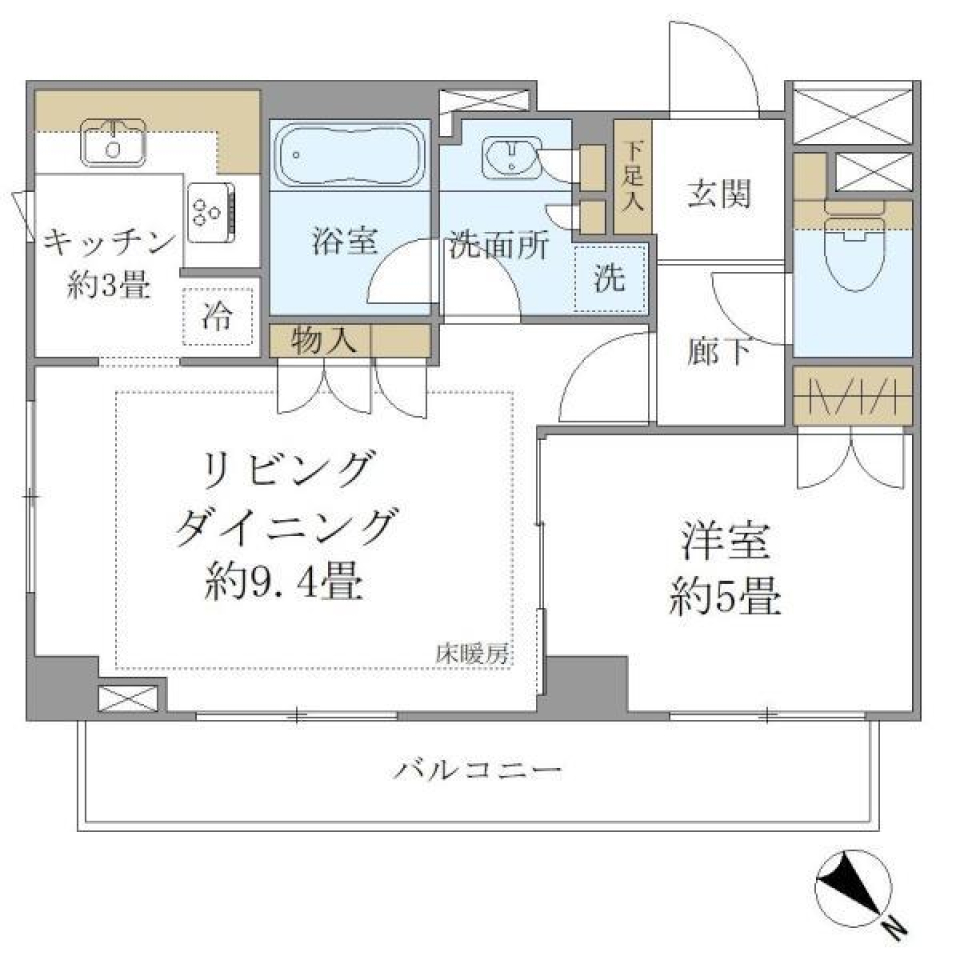 ファミール南青山ブランカ　404号室の間取り図