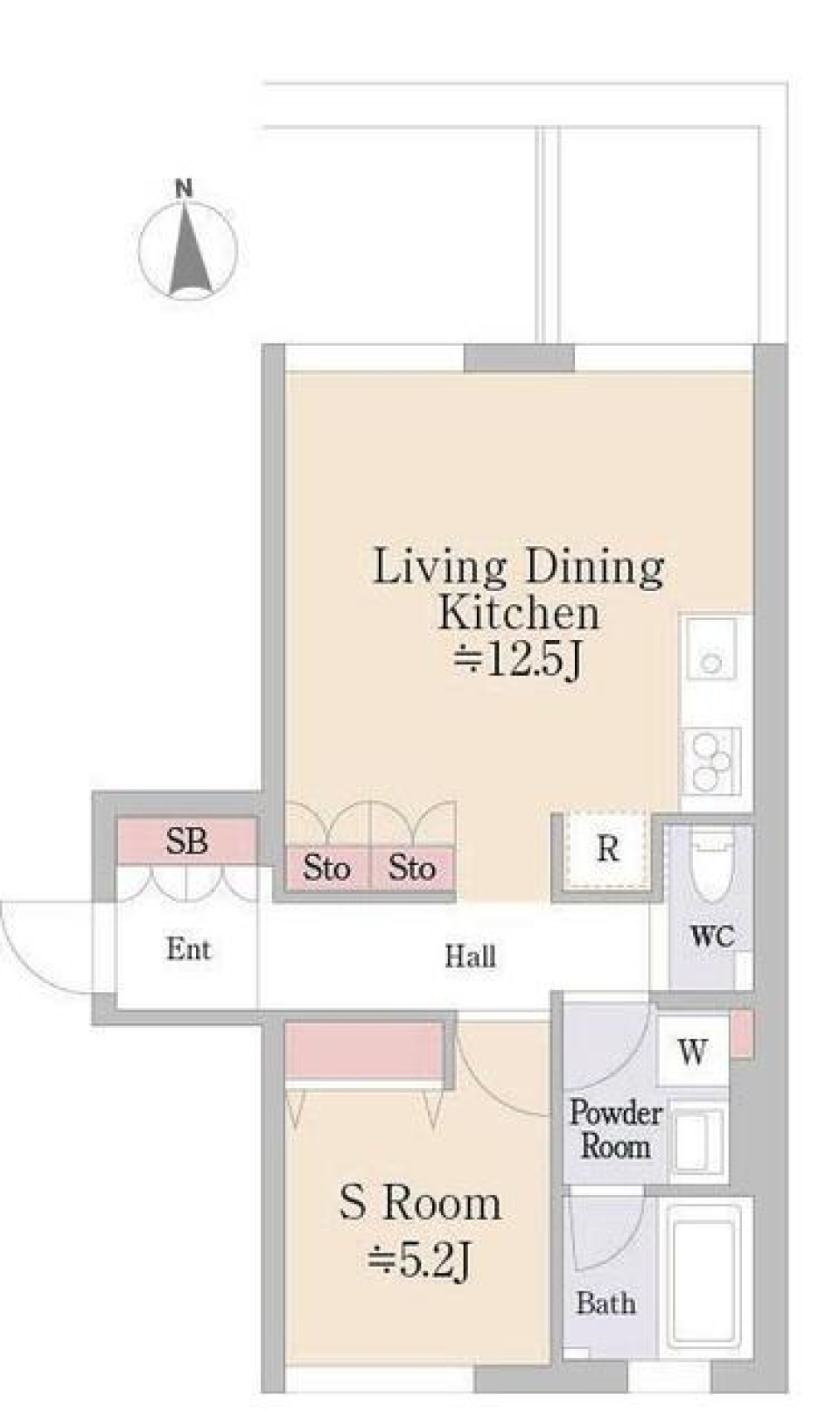 エクセルシオール目黒青葉台　103号室［ペット可］の間取り図