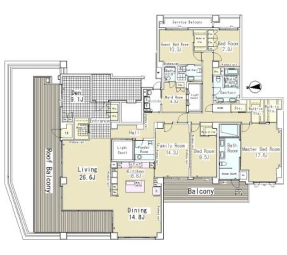 ガーデン高輪　501号室の間取り図