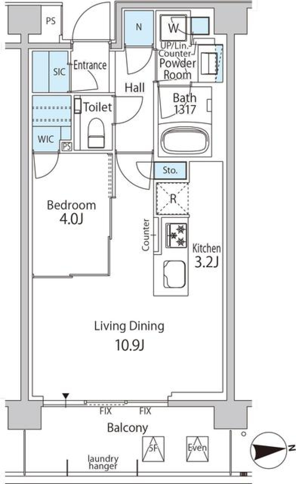 グリーンレジデンス赤坂　212号室の間取り図