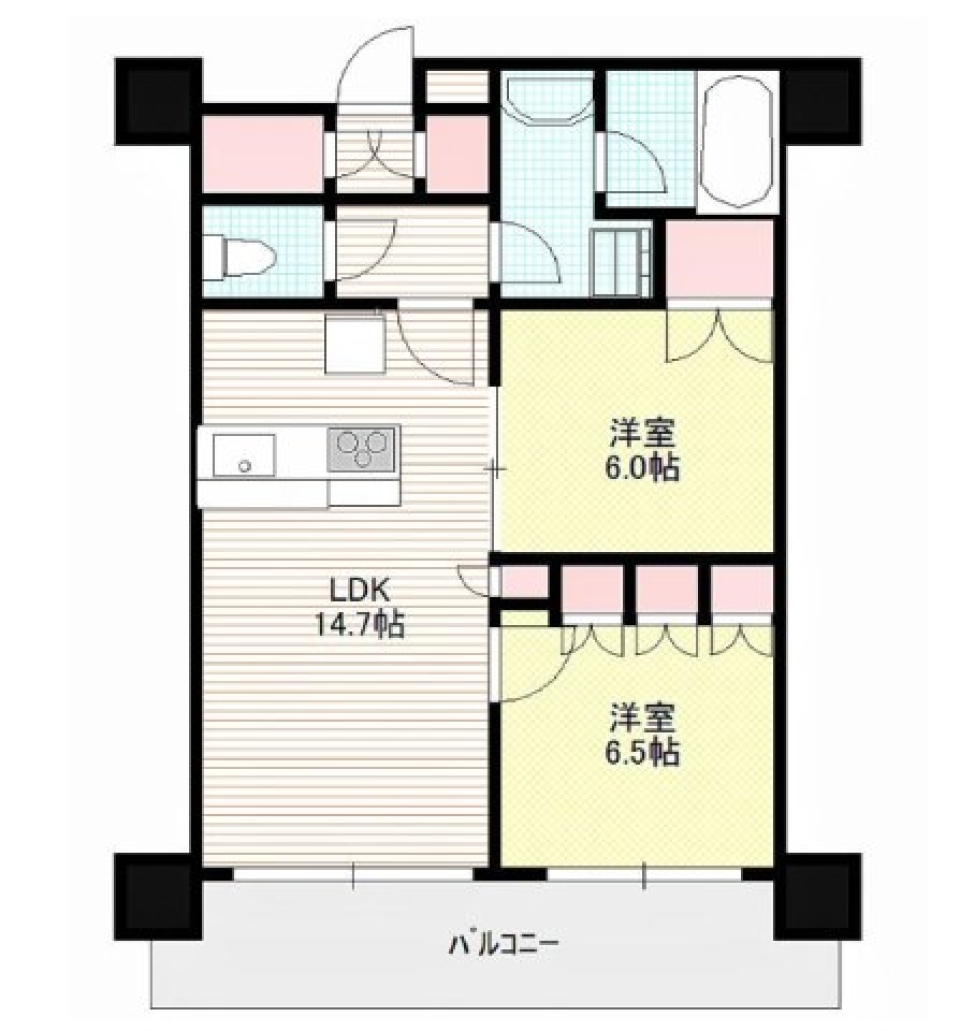 ザ・パークハウス晴海タワーズ ティアロレジデンス　2510号室の間取り図