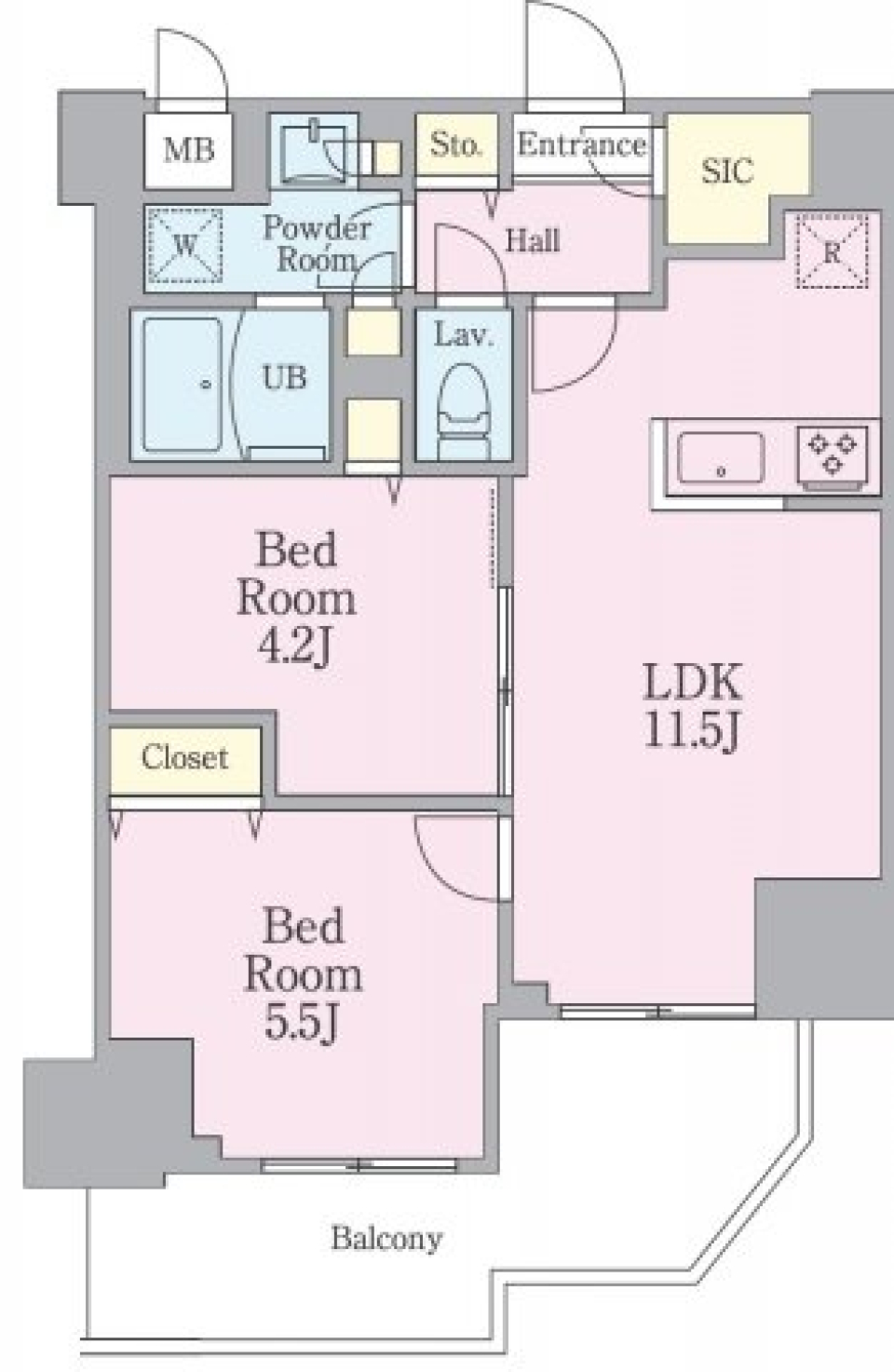 リビオメゾン南砂町　1210号室［ペット可］の間取り図
