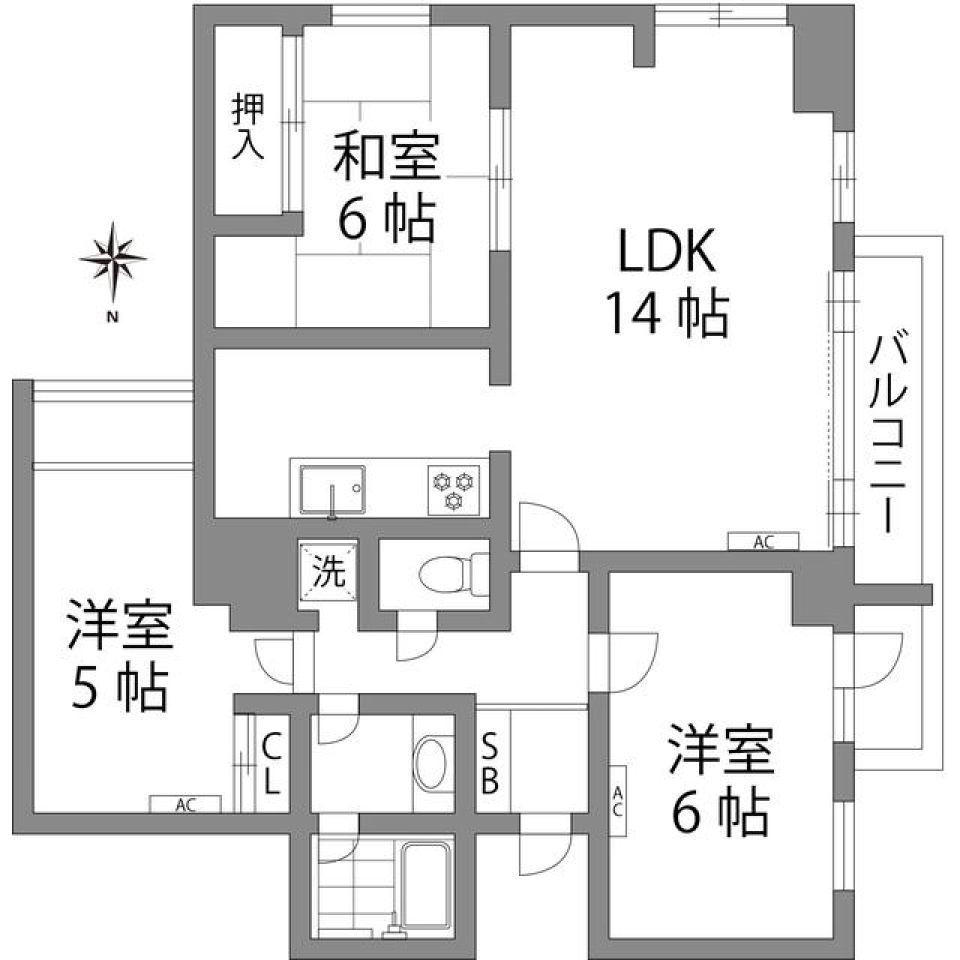 クリスタルコート88　403号室の間取り図