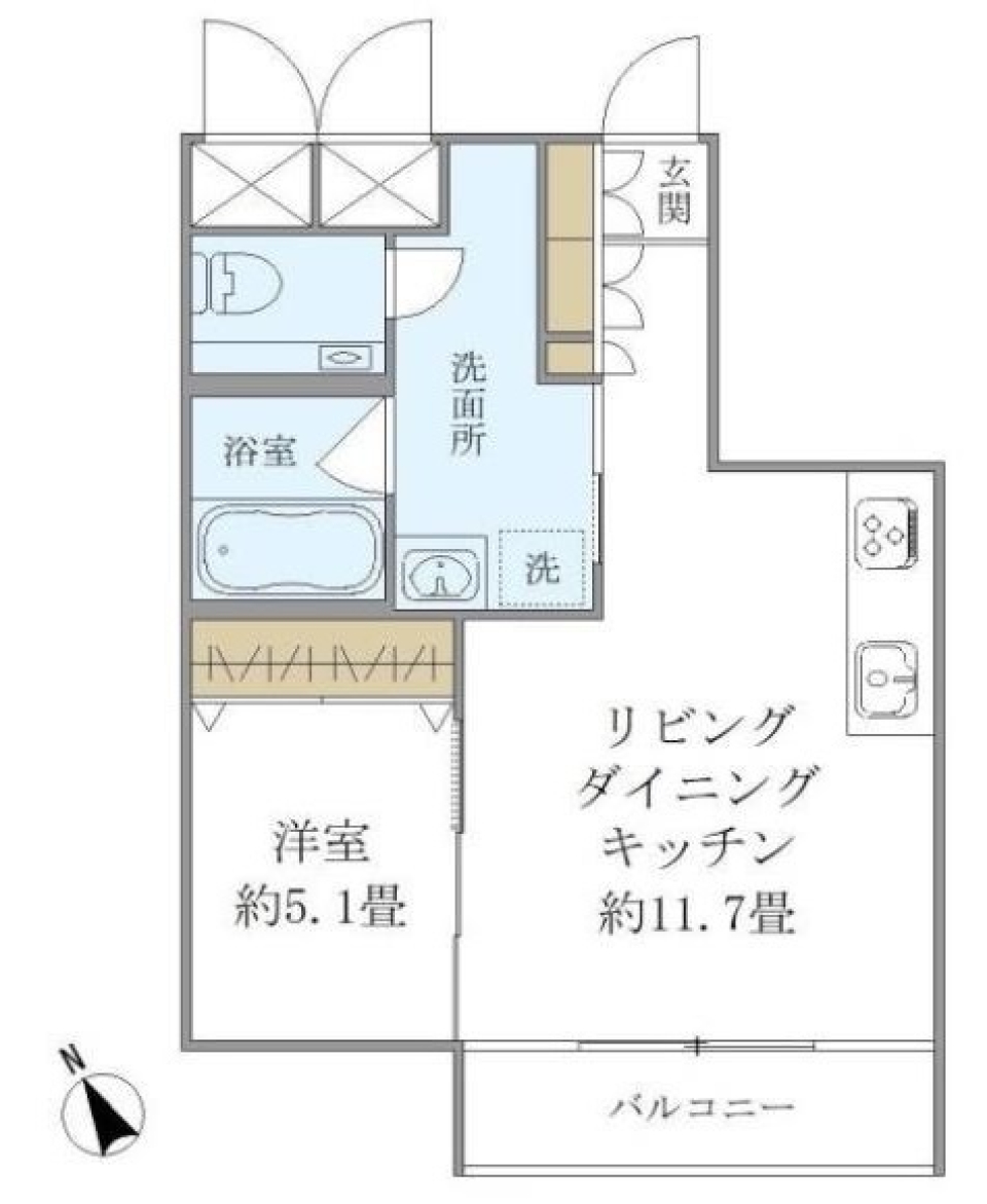 フォーリア西麻布ＣＡＳＡ　304号室の間取り図