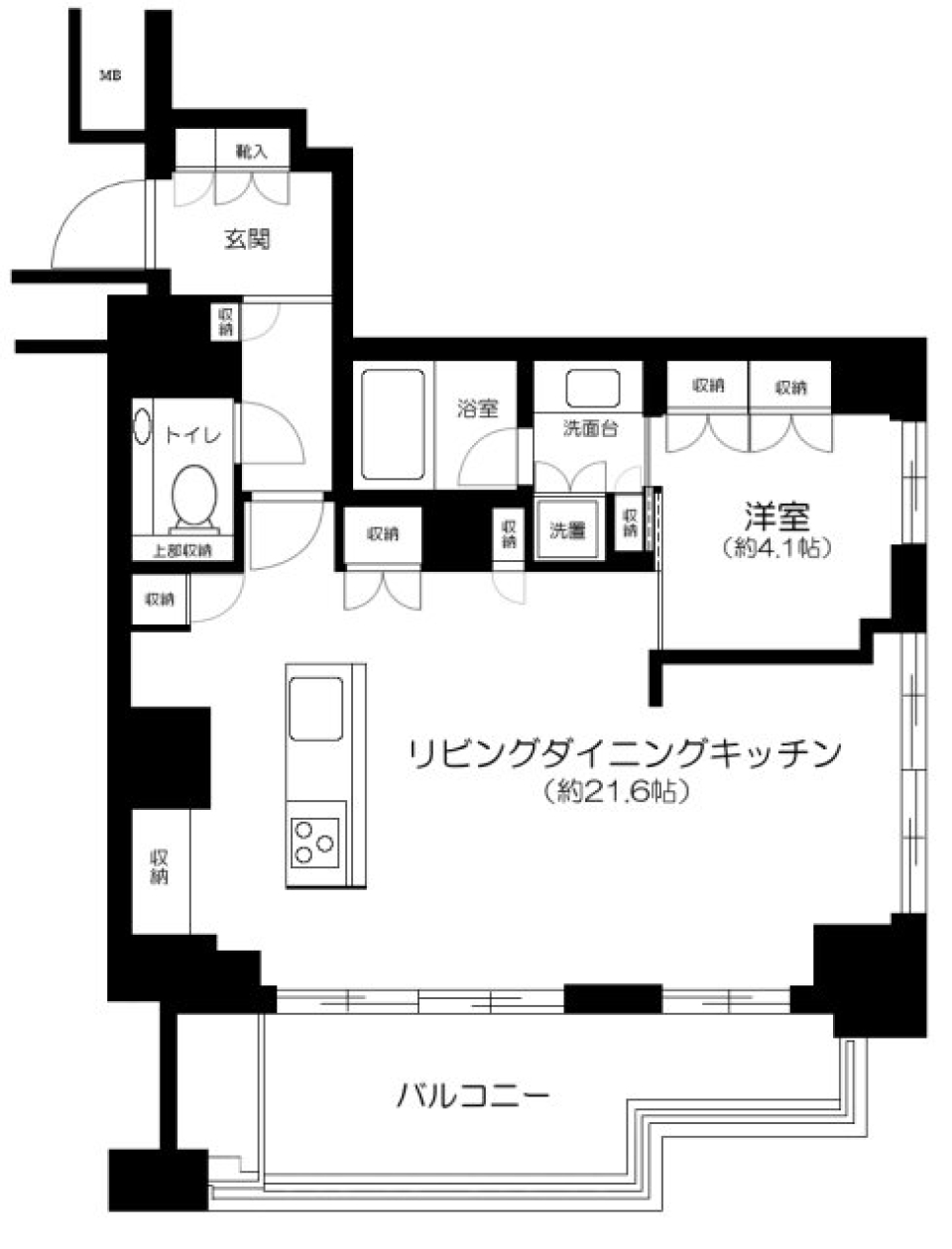 広尾ガーデンフォレスト A棟　603号室の間取り図