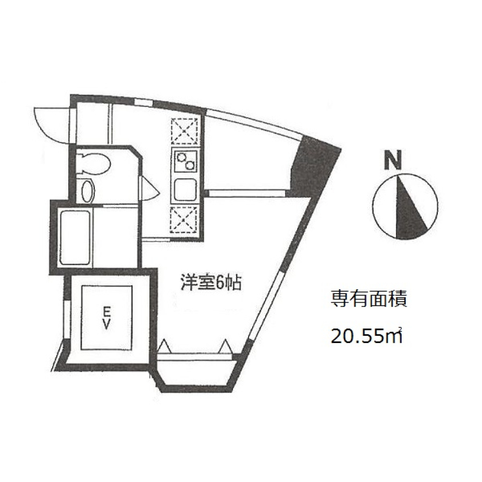 ヴィヴァンＫ．Ｙ　７０４号室の間取り図