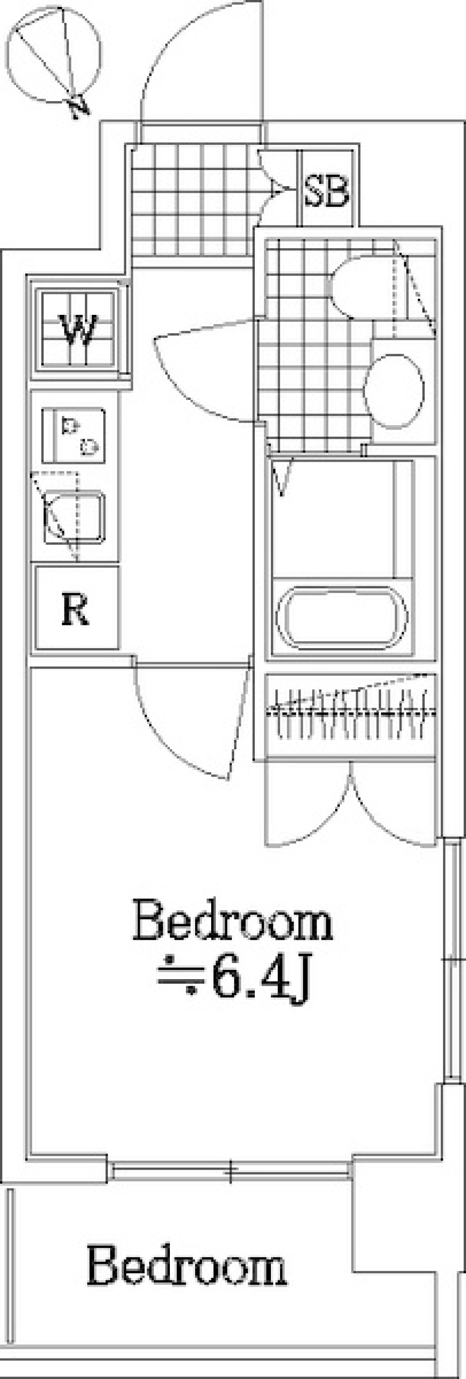プレール・ドゥーク東京ベイⅢ　801号室の間取り図