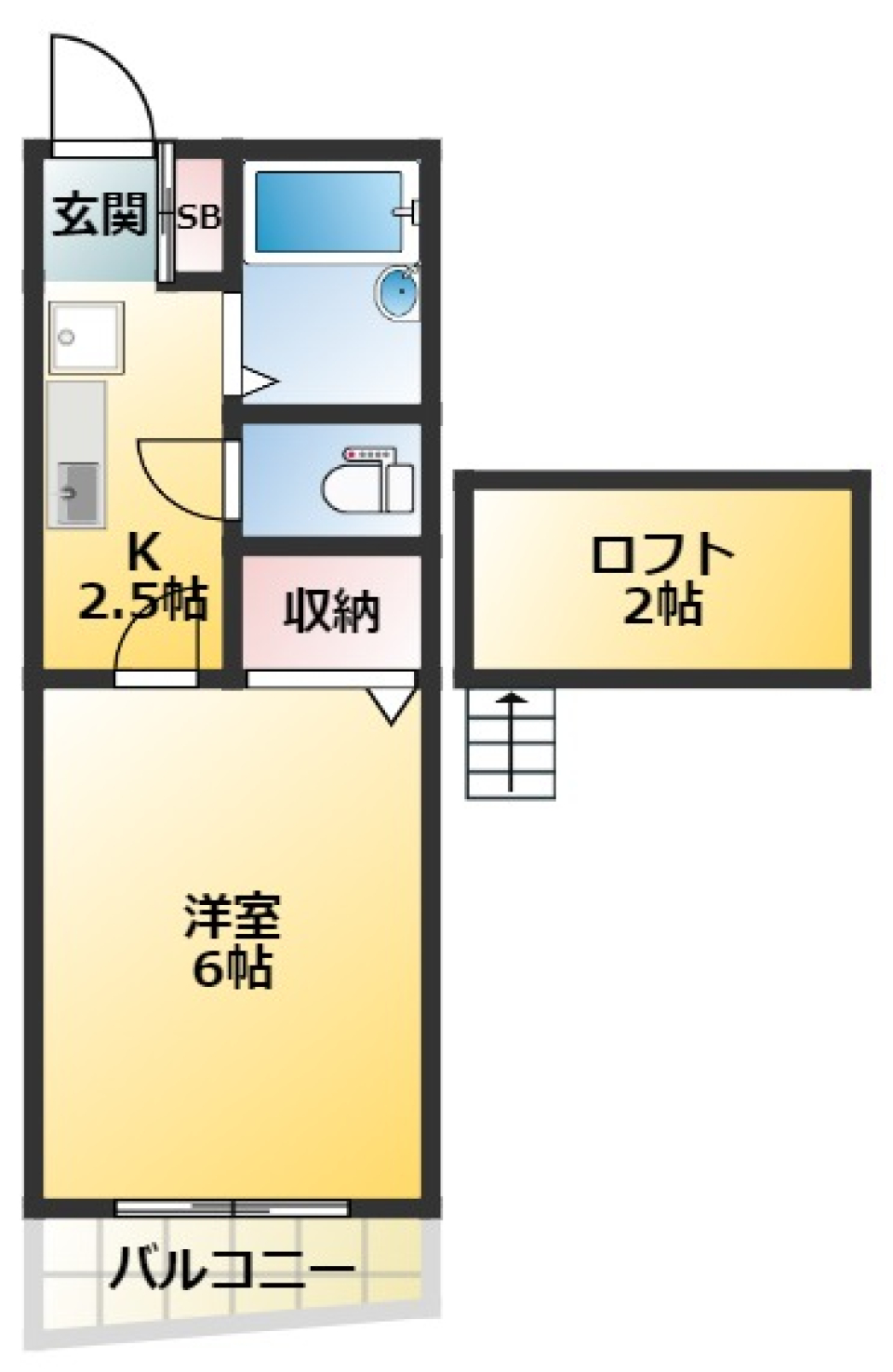ソレイユ練馬　203号室の間取り図