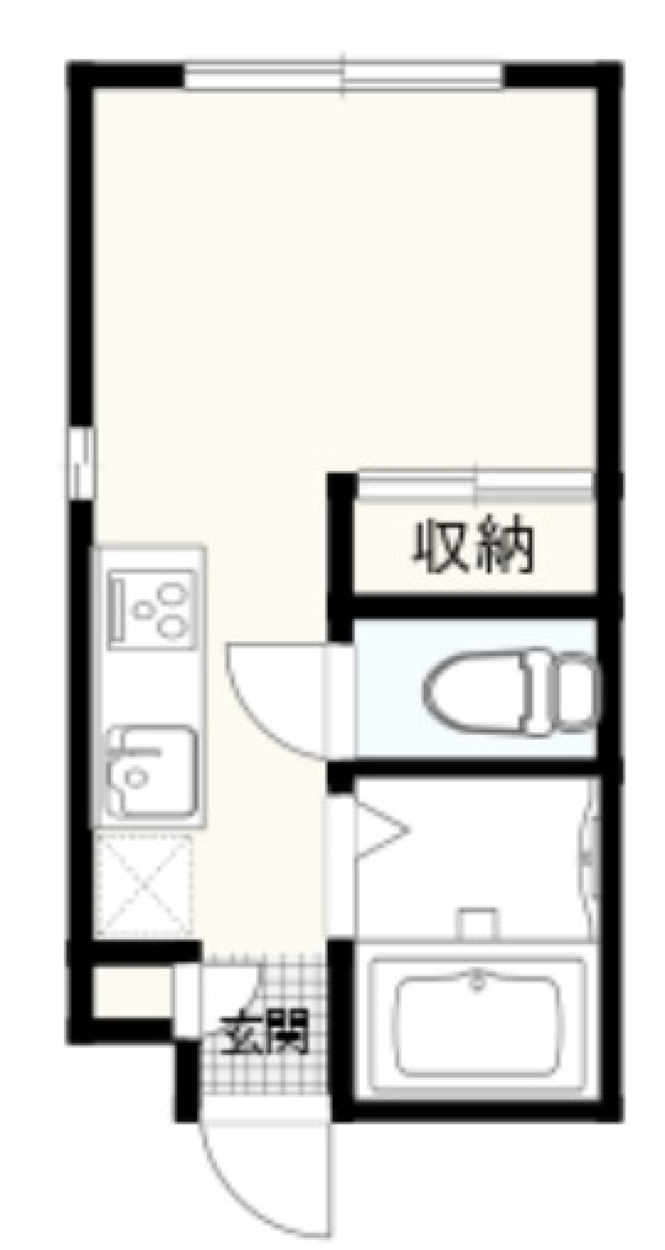 グルクスハイムⅡ　101号室の間取り図