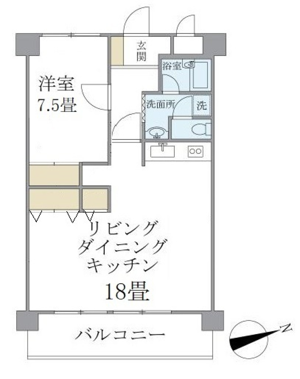 シャルム・Ｋ・カーサ　302号室の間取り図
