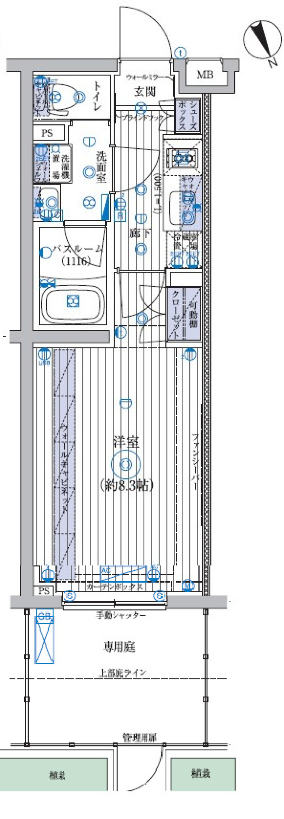 ブライズ高井戸DUE　102号室の間取り図