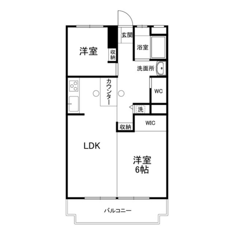 OnCo千歳烏山　102号室の間取り図
