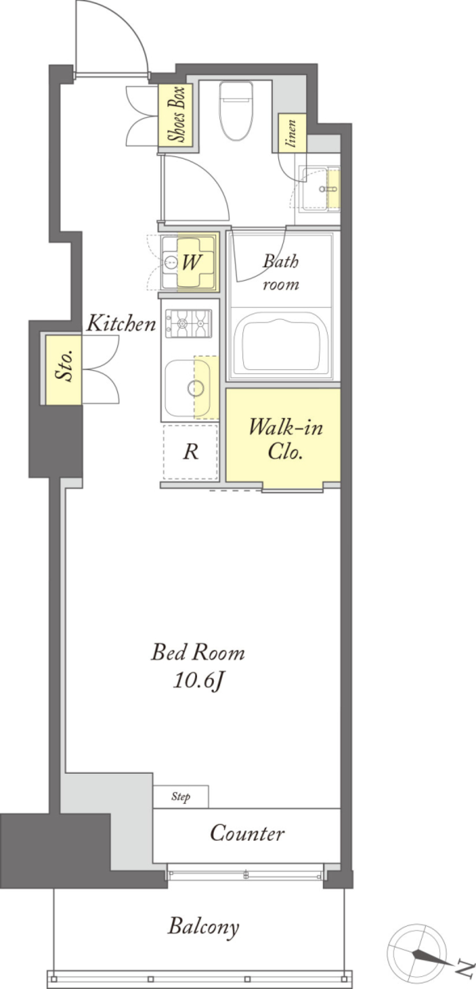 プライムメゾン森下WEST　411号室の間取り図