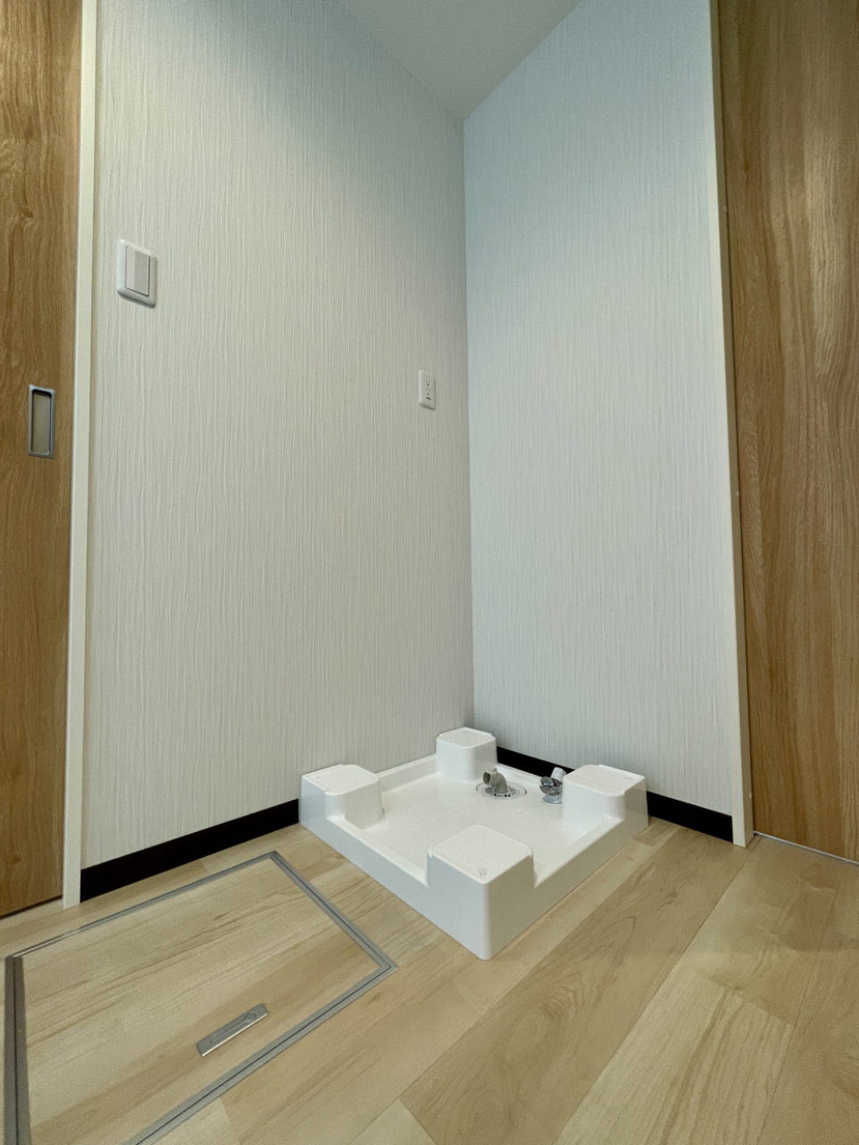 洗濯機回りもゆったりなので家事動線も抜群